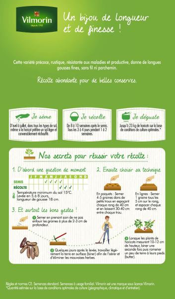 Légumes Secs - Haricot Nain Vert Talisman - MEDIA_PACKAGING_VERSO